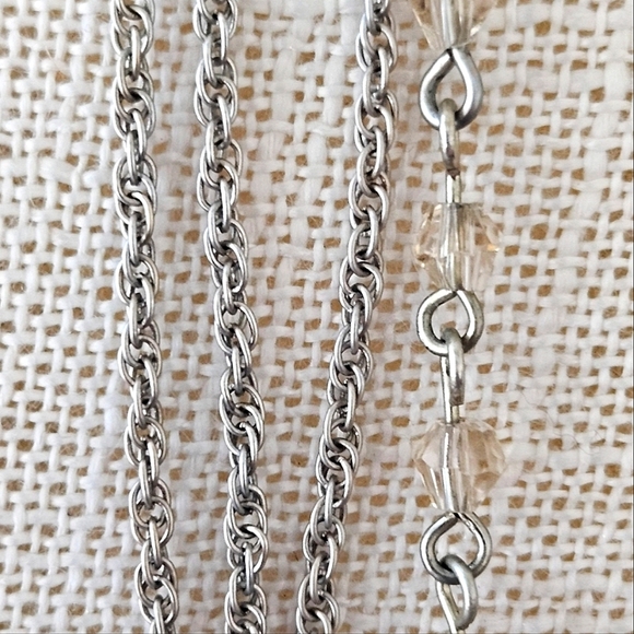 Ann Taylor Silver and Beaded Necklace - Picture 8 of 11